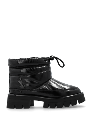 【関税＆送料込み】Moncler 'Gaia' Black Polyamide Ankle Boo MONCLER Gaia quilted shell ankle boots | NET-A-PORTER